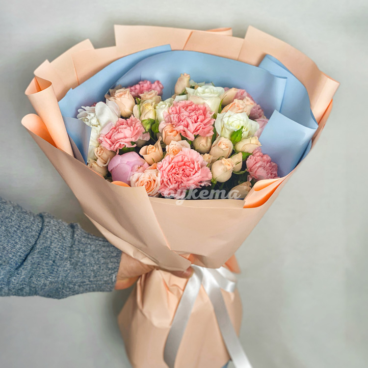 Букет «Кремовый десерт»